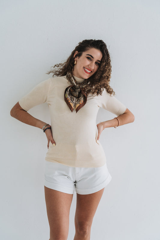 Nikka Knit Cream | One Size / Fits 30-34