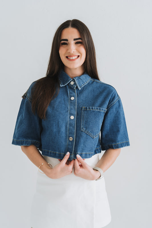 Denim Top | Available in Sizes S-XL