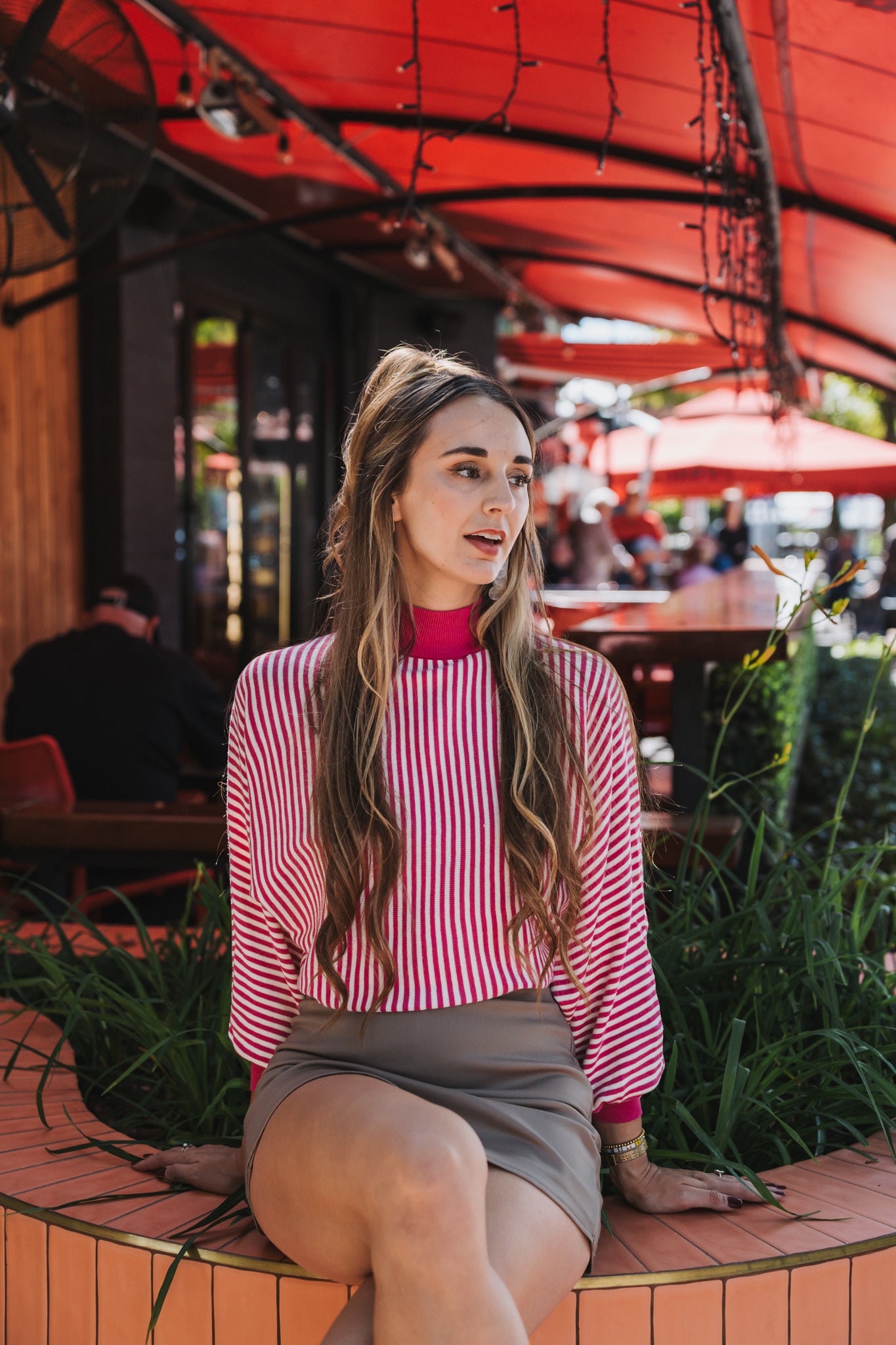 Stripey Knit Purple