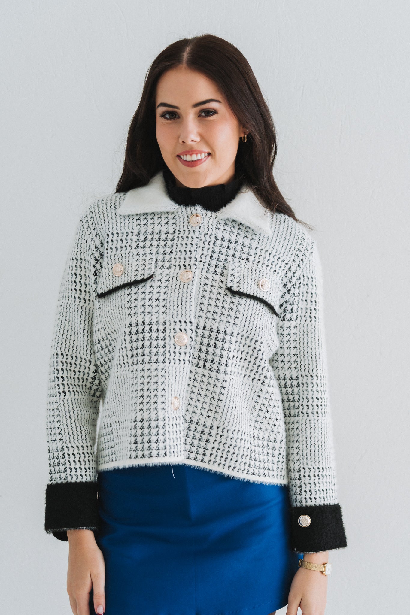 Houndstooth Jacket | One Size / Fits 30-34