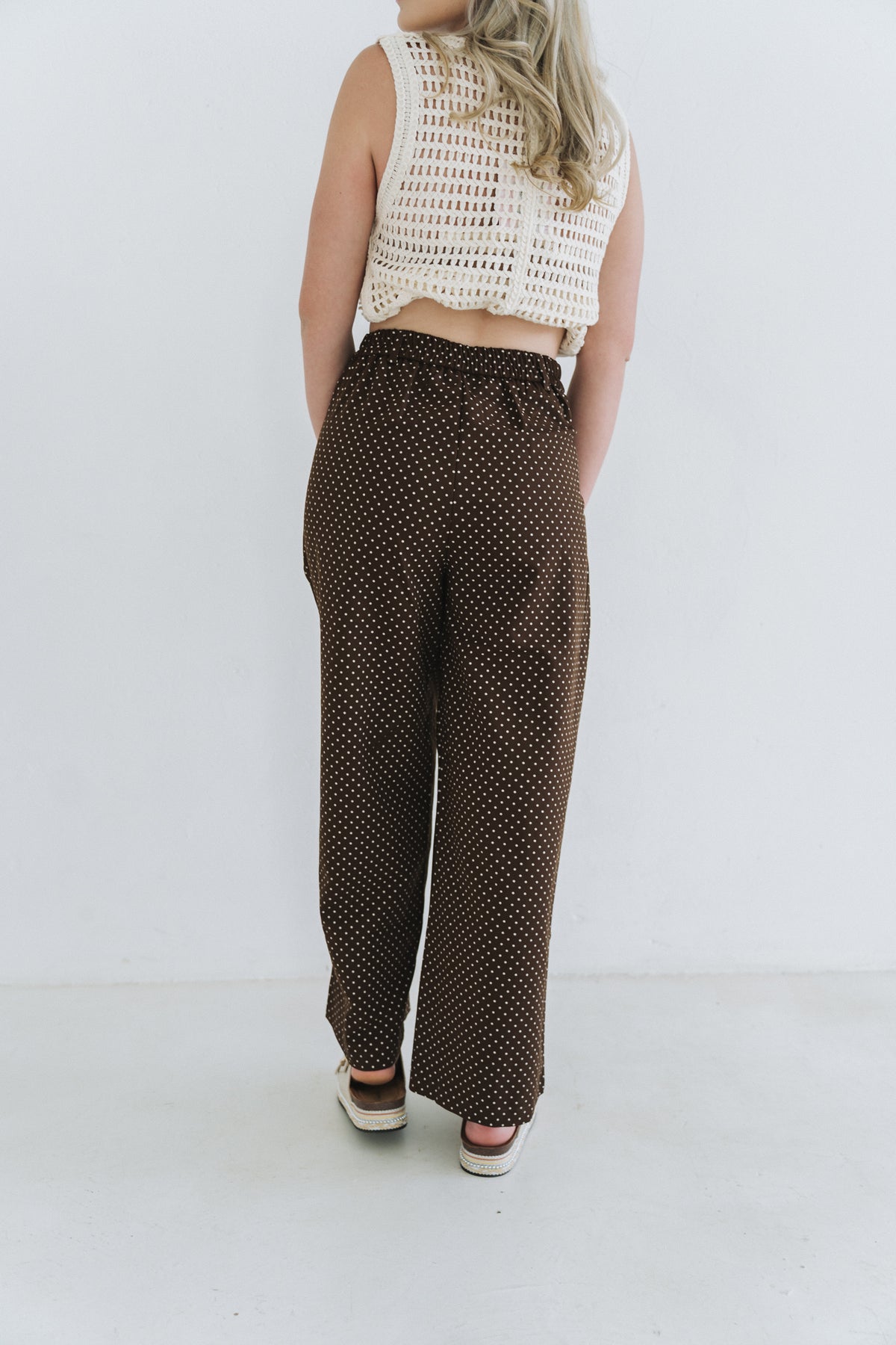 Polka Trouser Brown | One Size / Fits 30-34