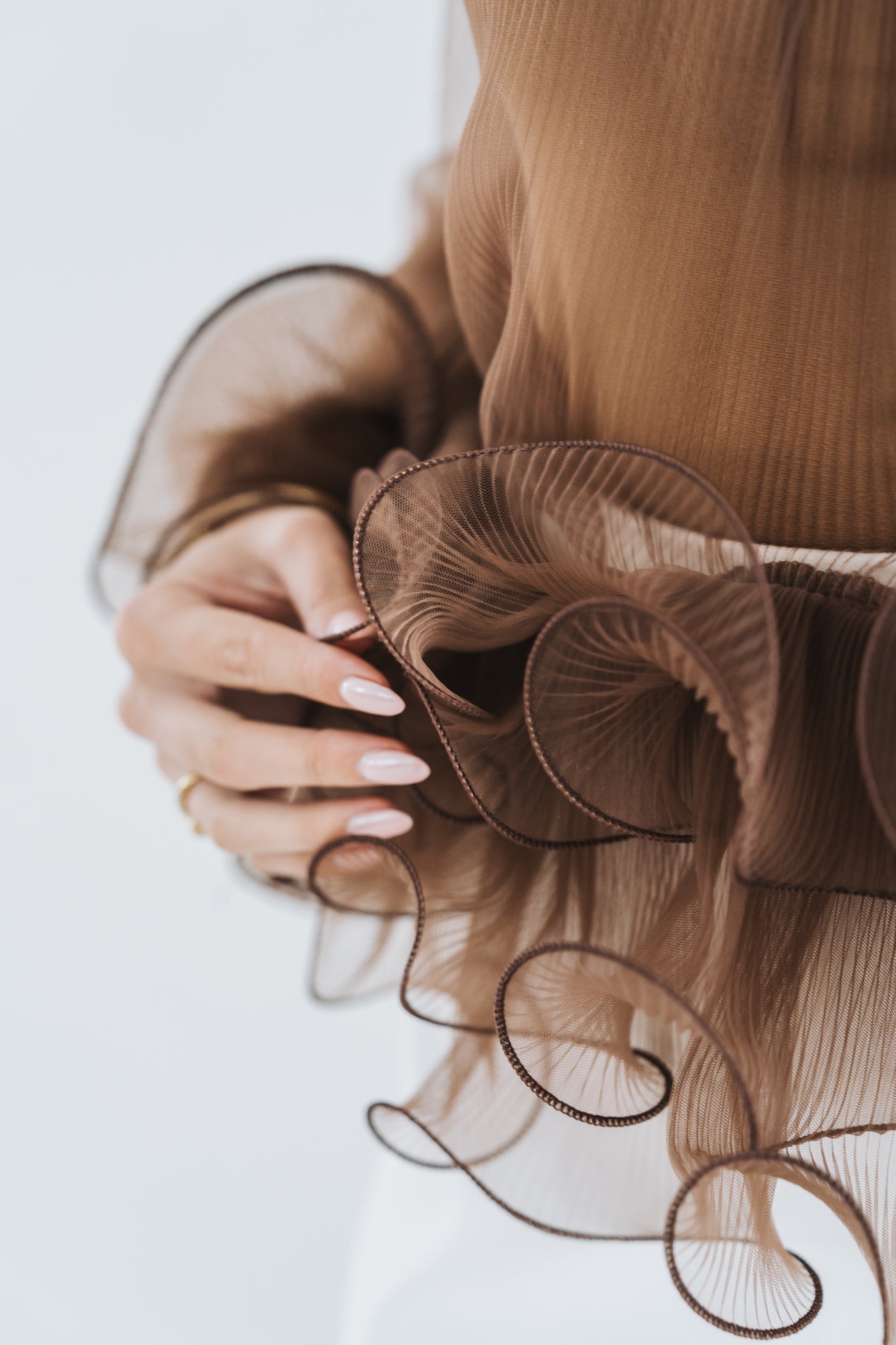 Sabrina Mesh Top Brown | One Size / Fits 30-34