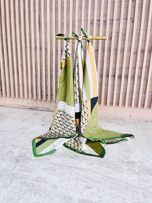 Silk Scarf Green