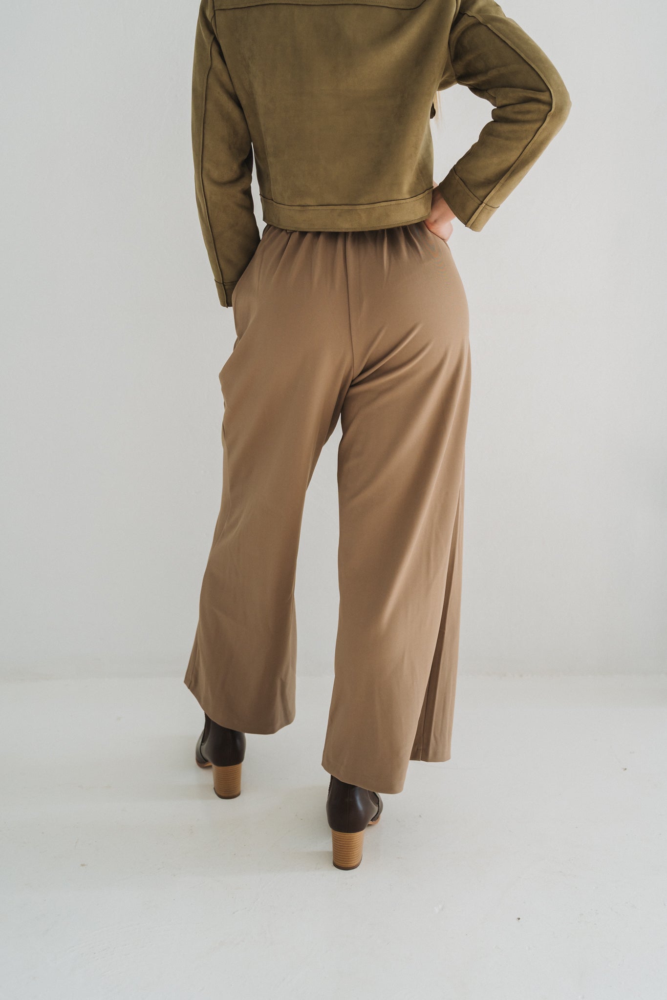 Palazzo Trouser Khaki | One Size / 30-34