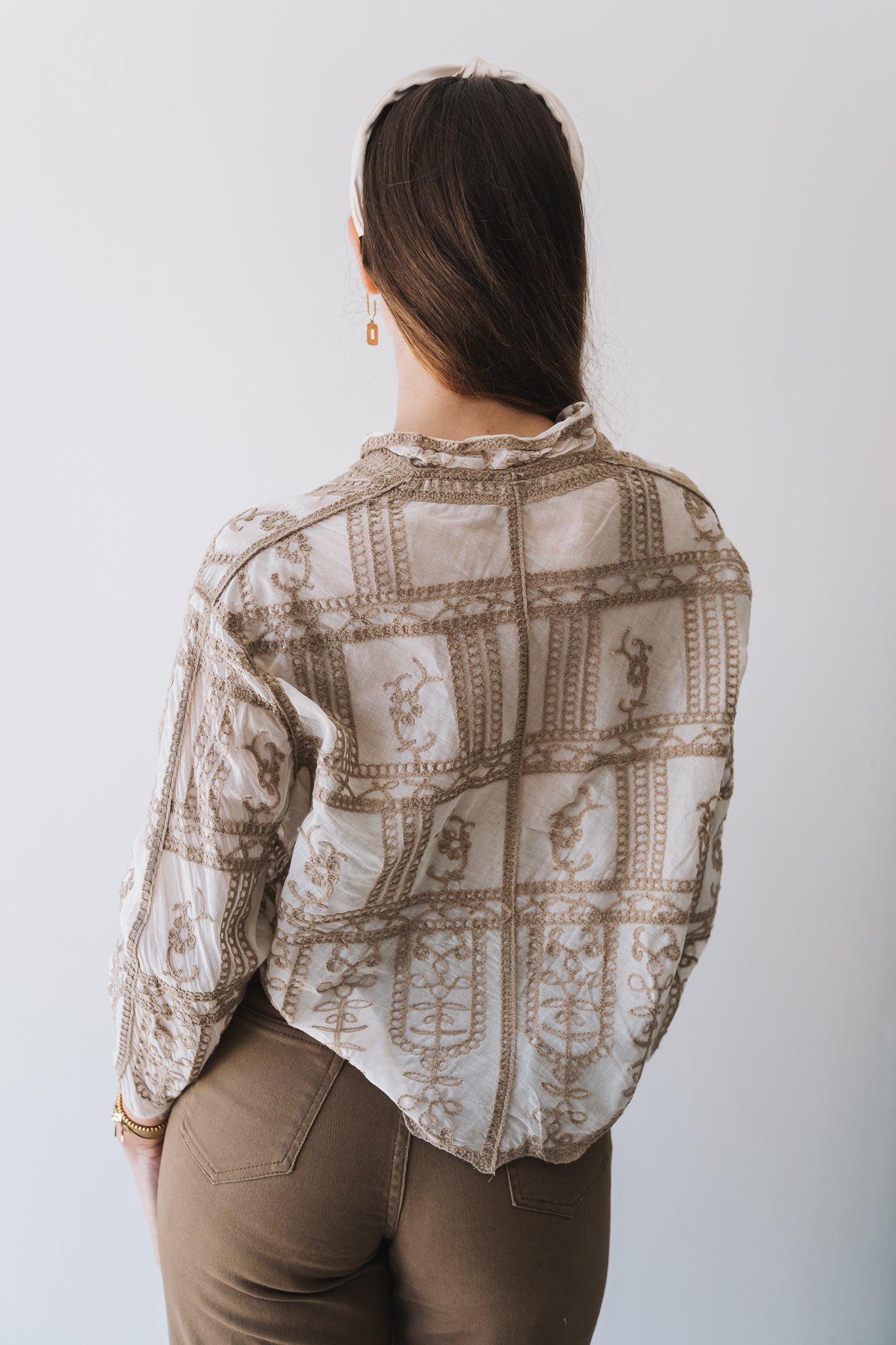 Embroidered Blouse Stone