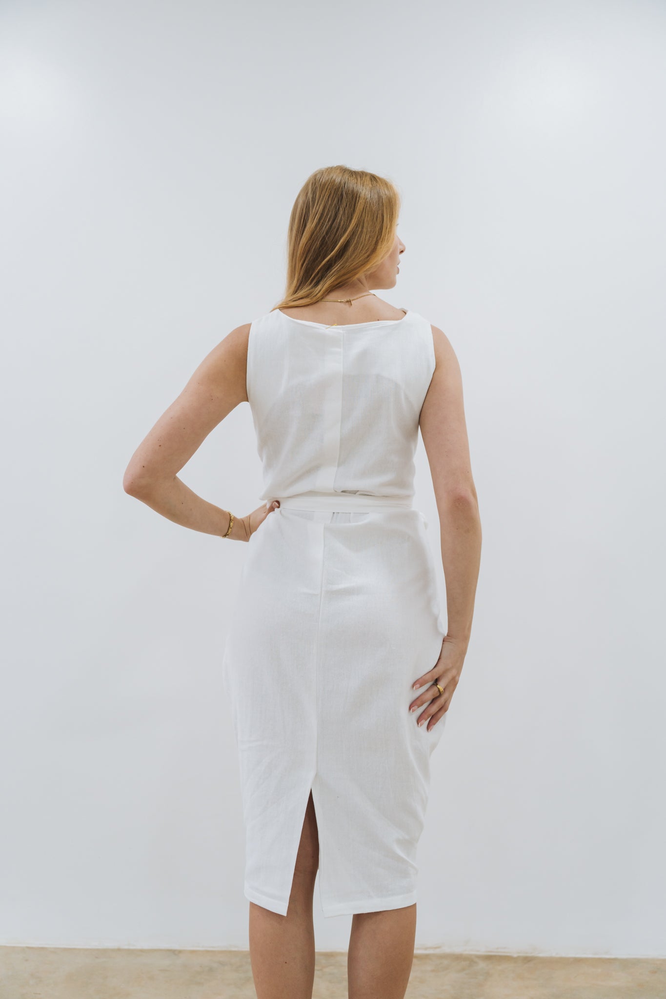 Beatrice Dress White