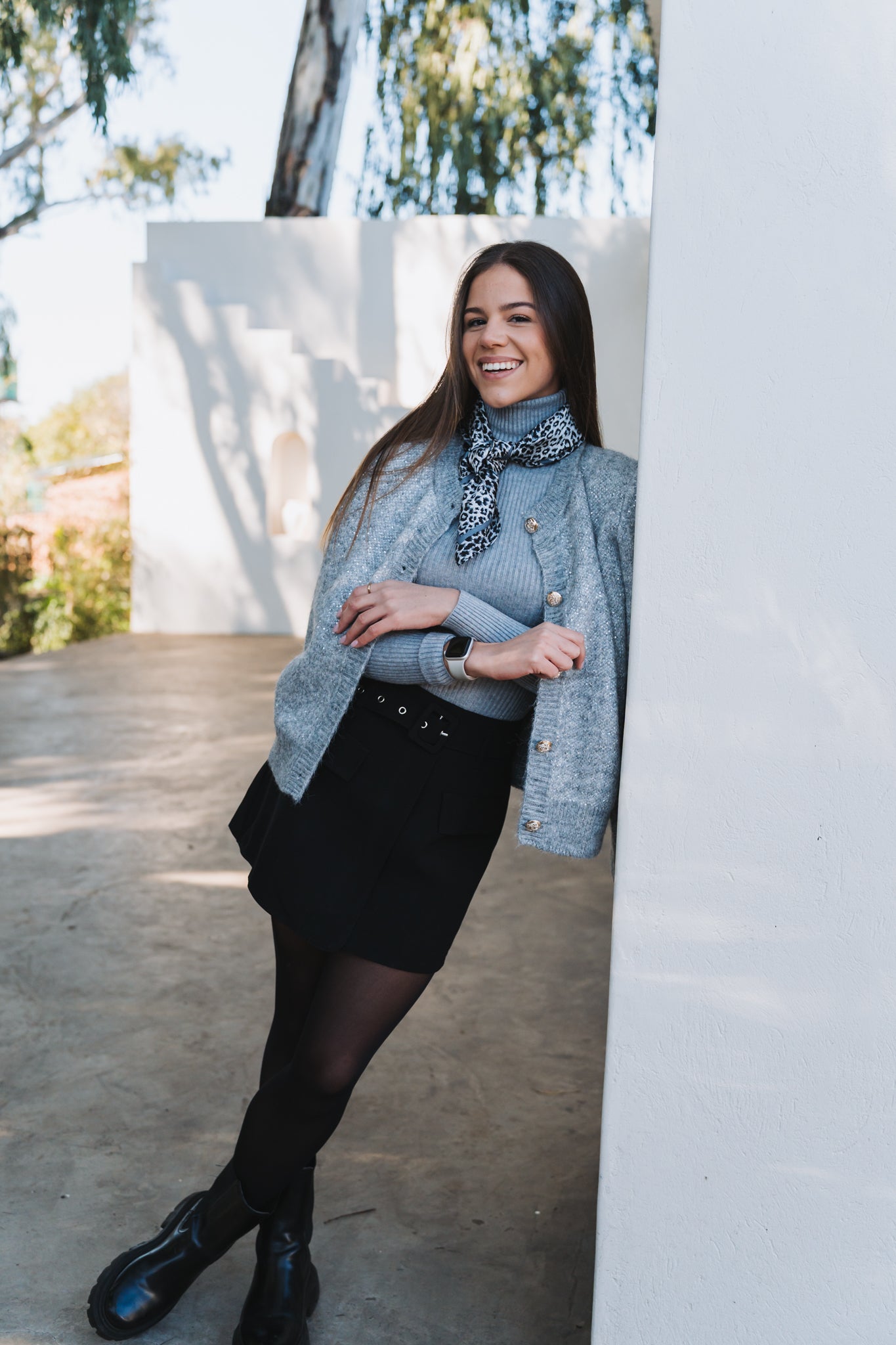 Glitsy Cardigan Grey | One Size / Fits 30-36