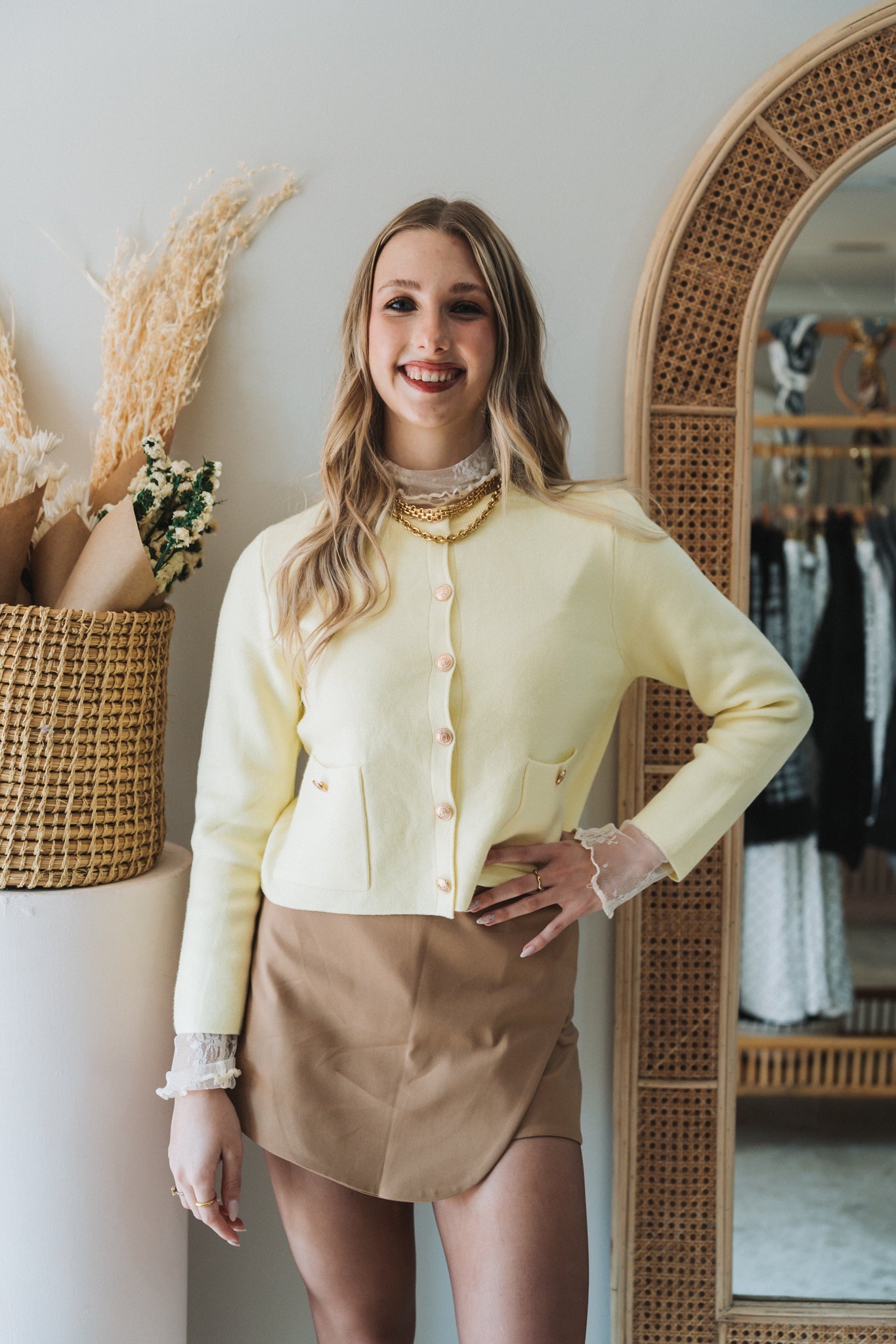Pastel Cardigan Yellow