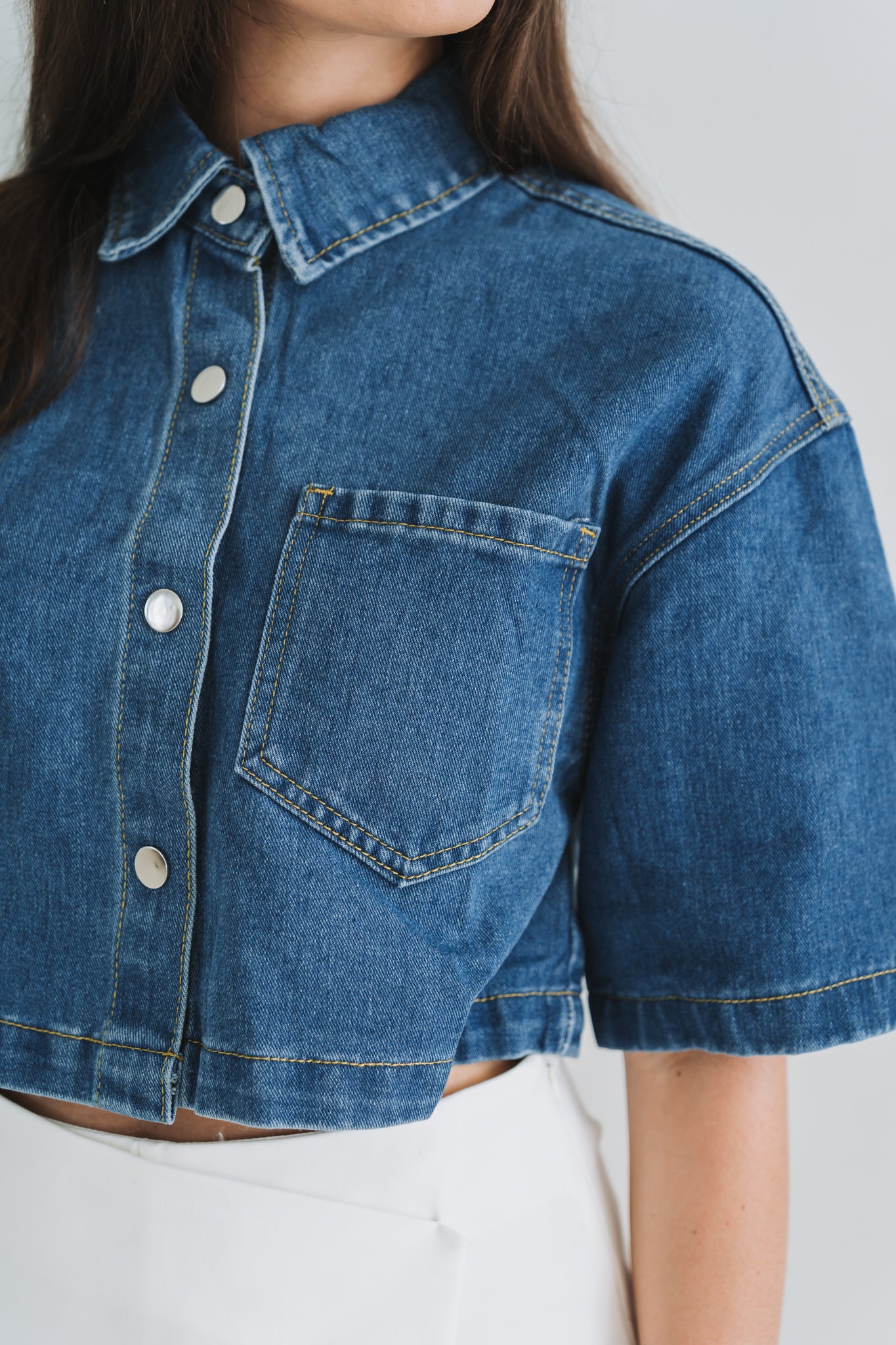 Denim Top | Available in Sizes S-XL