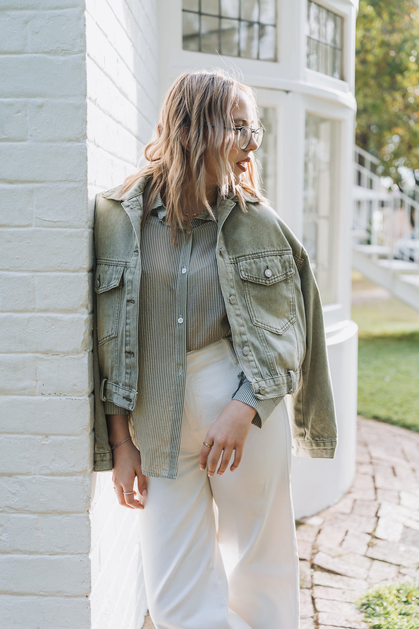Olive Denim Jacket