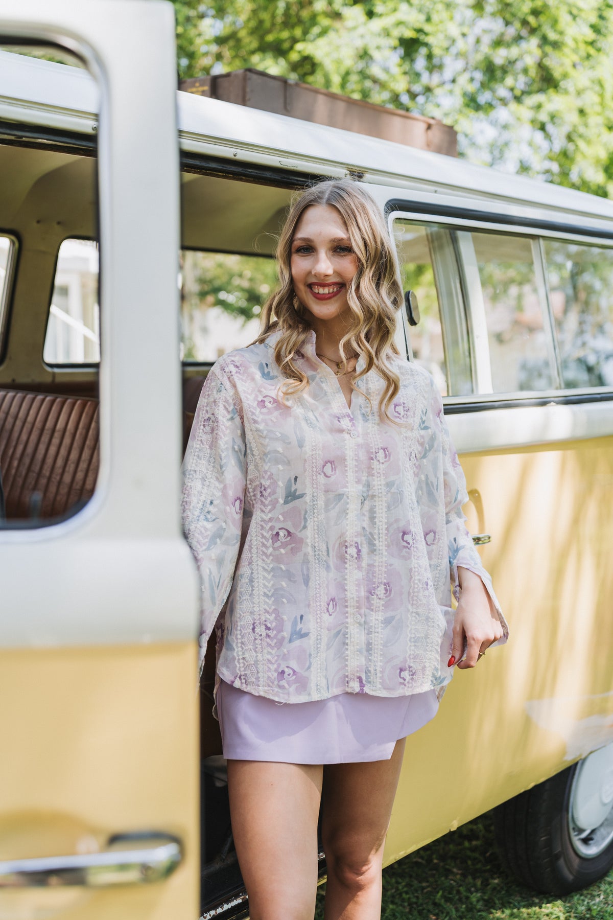 Adene Blouse Lilac| One Size/ Fits 32-36
