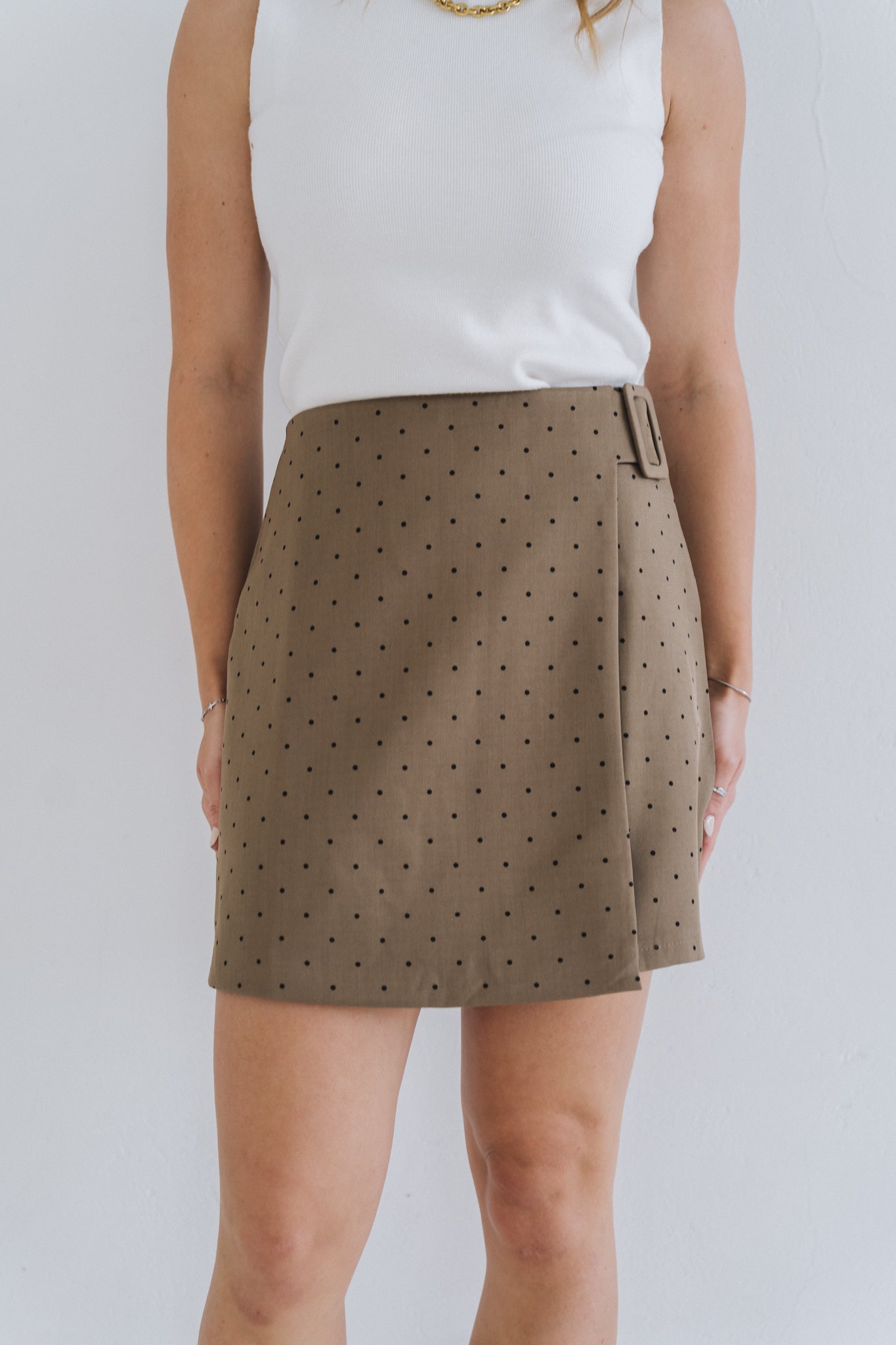 Tiny Polka Skirt Stone