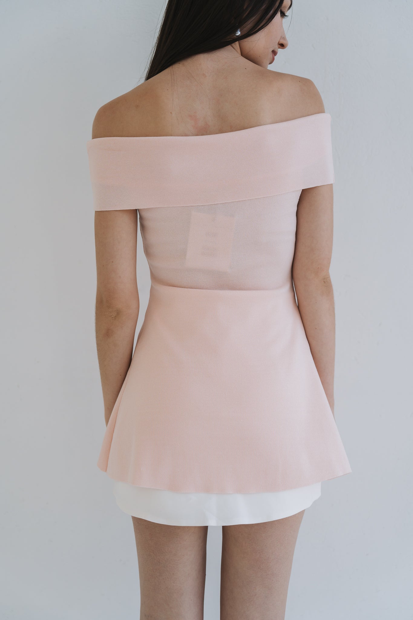 Pastel Off Shoulder Pink