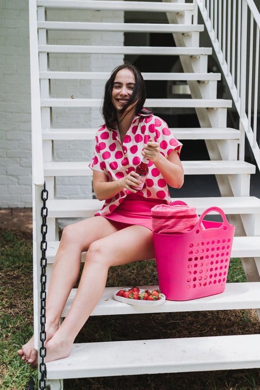 Bright Polka Blouse