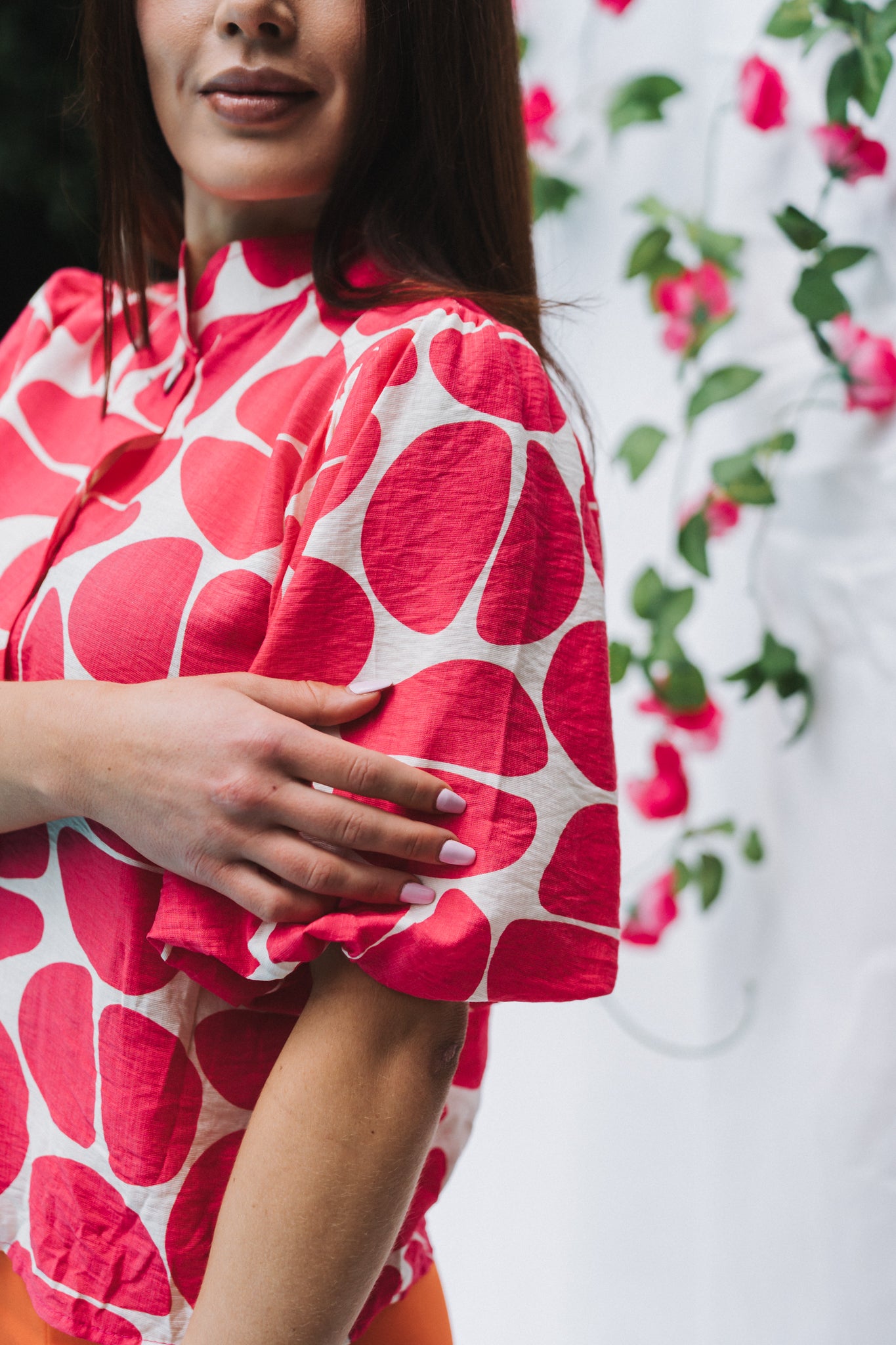 Abstract  Blouse Pink