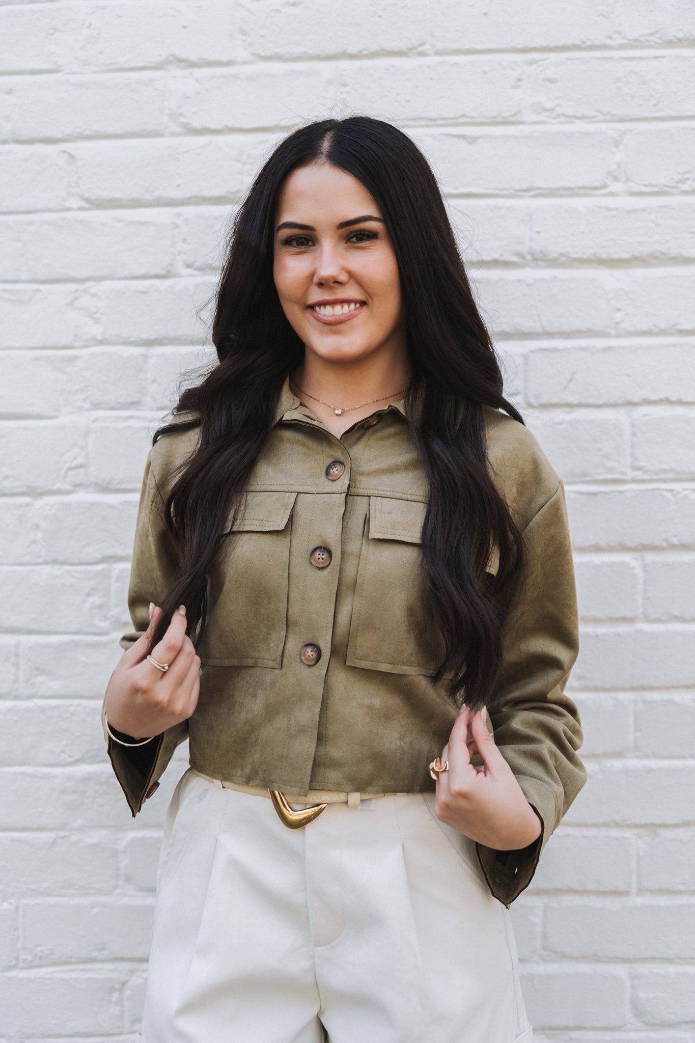 Tay Velvet Jacket Olive | One Size / Fits 30-34