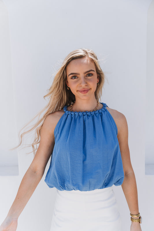 Braided Top Blue | One Size / Fits 30-34