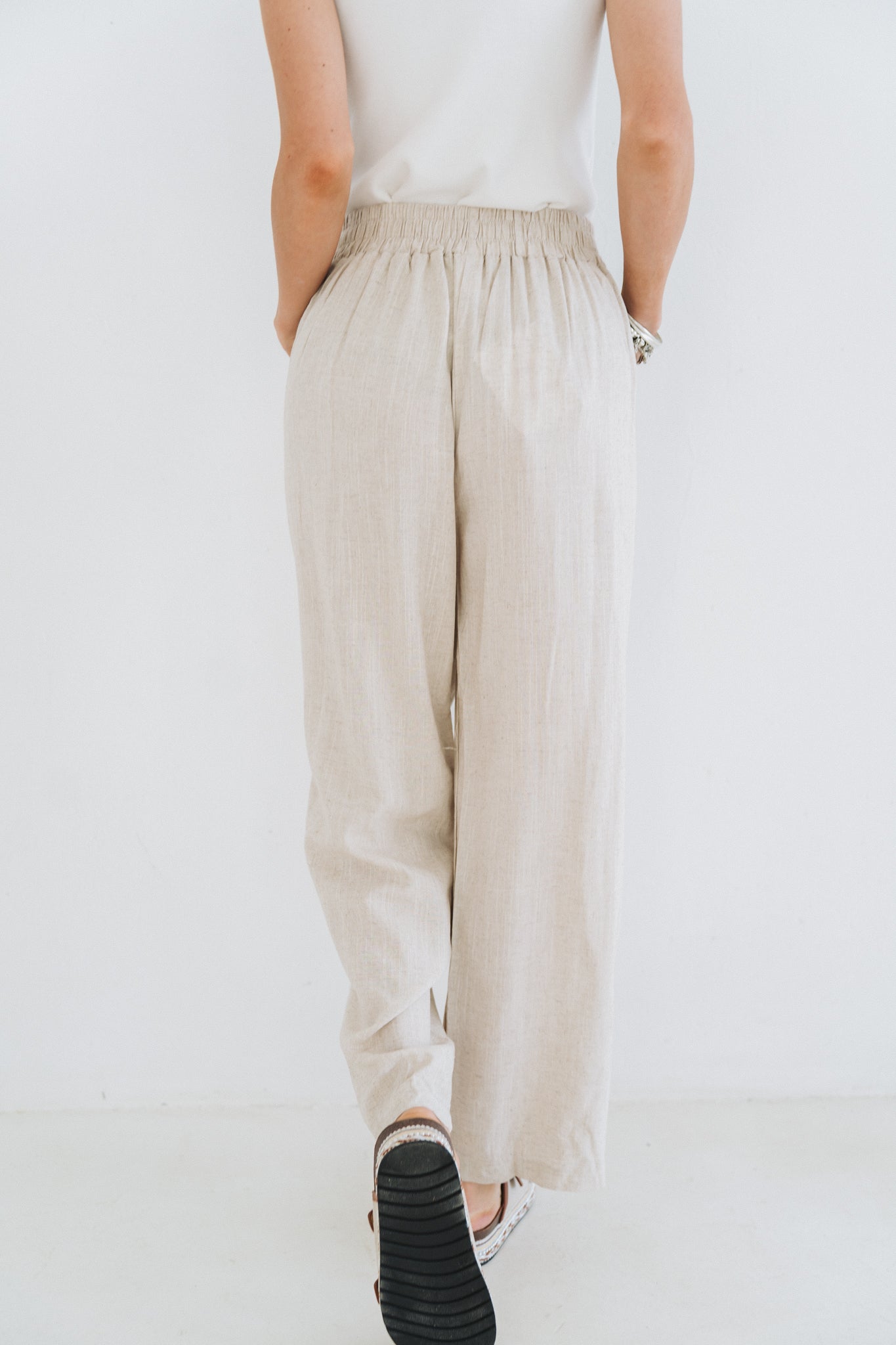 Lino Set Pant Stone | One Size / Fits 30-34