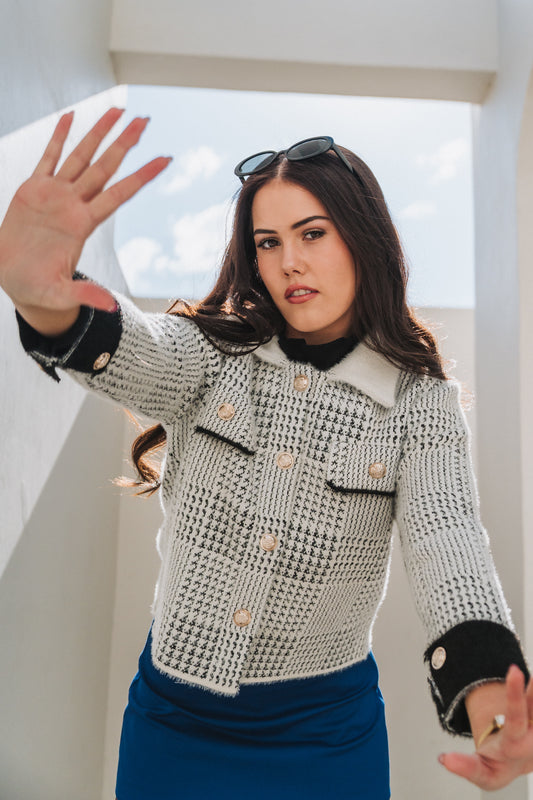 Houndstooth Jacket | One Size / Fits 30-34