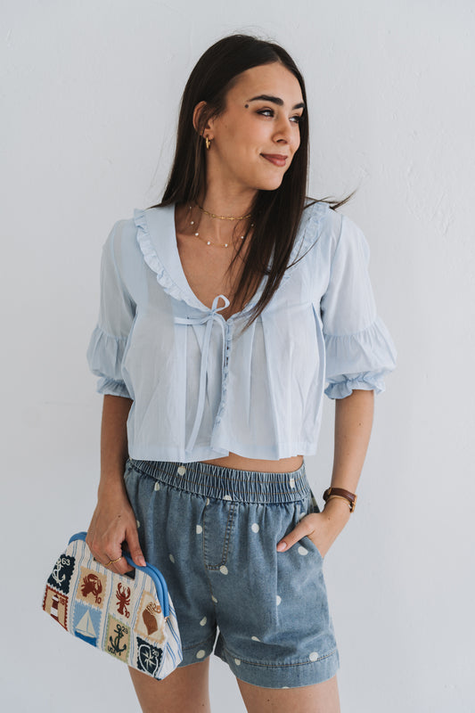 Tammy Top Blue | One Size / Fits 30-34