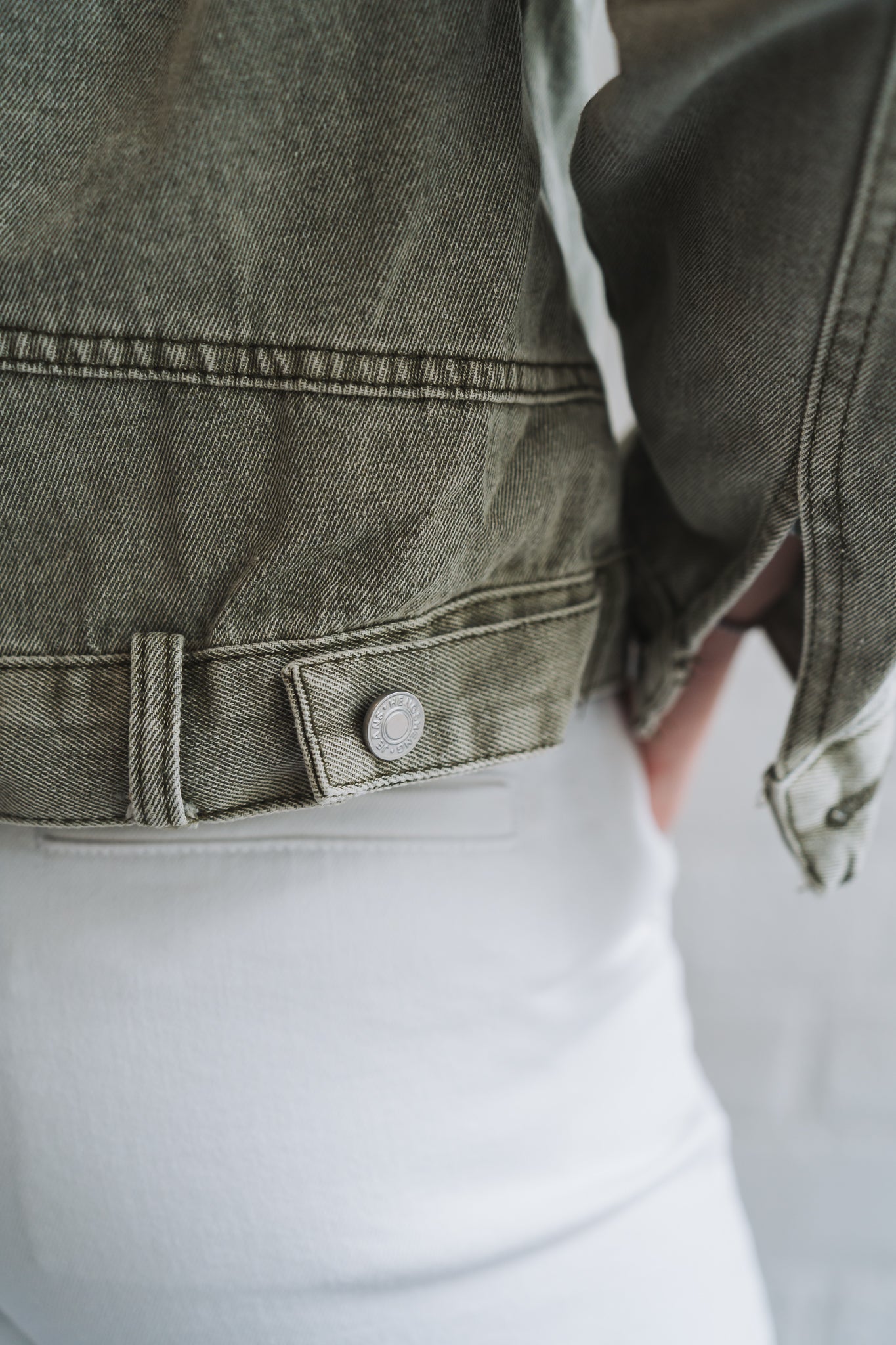 Olive Denim Jacket