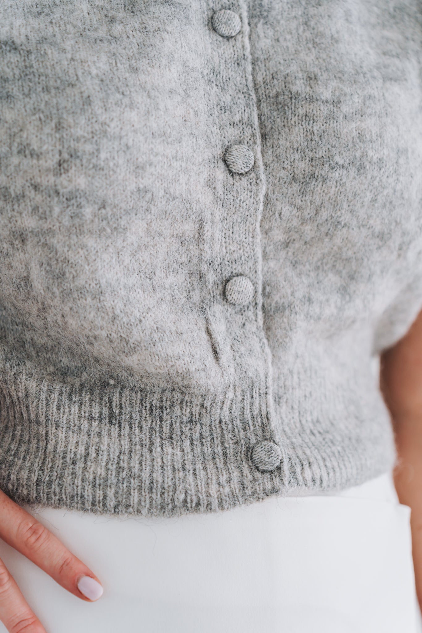 Grey Sweater Knit | Available in Sizes S, M, L