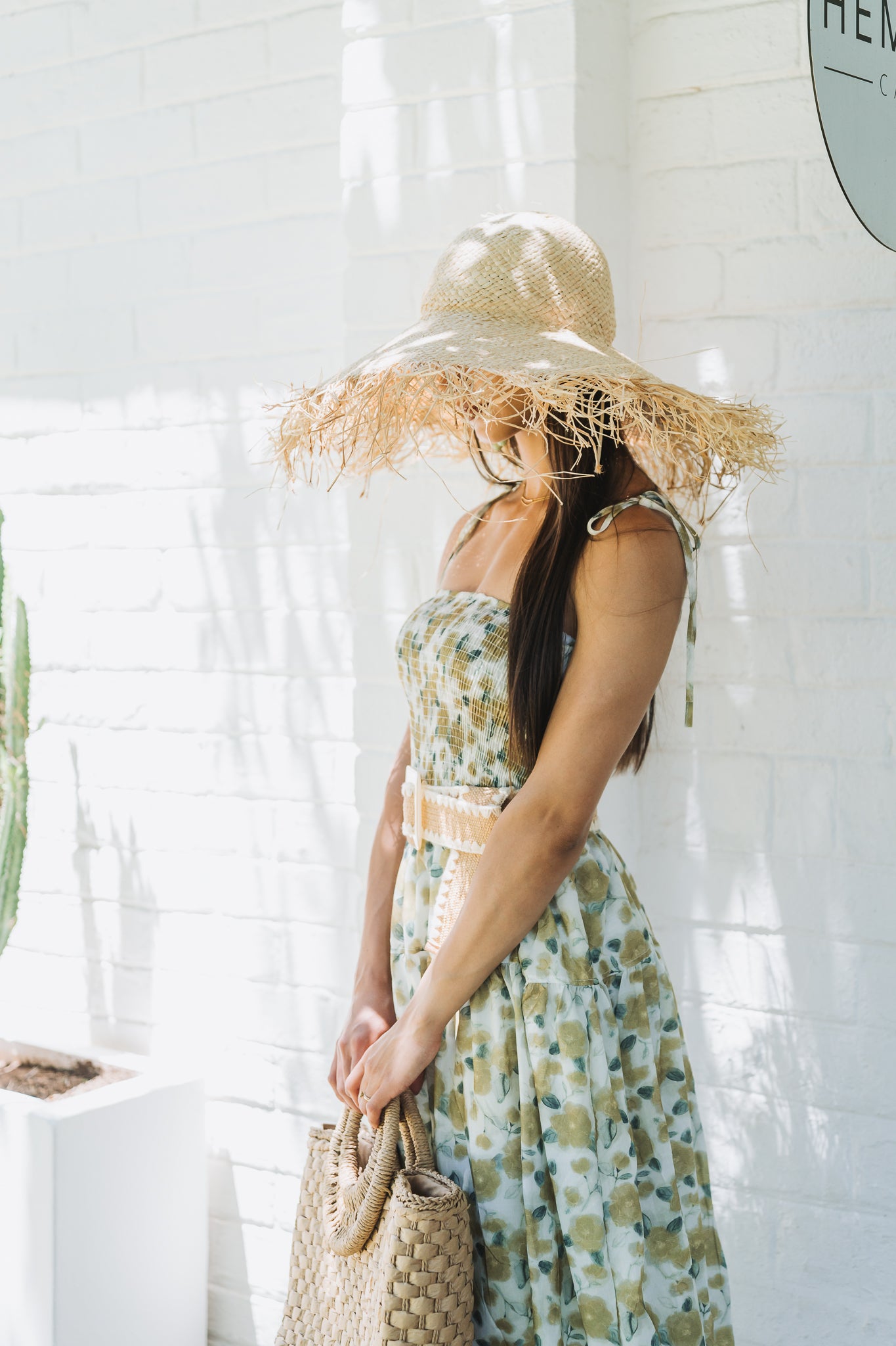 Boho Floral Dress Green