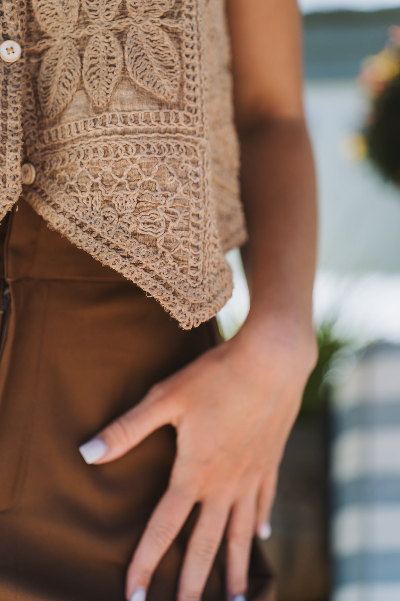 Bohemian Waistcoat Khaki