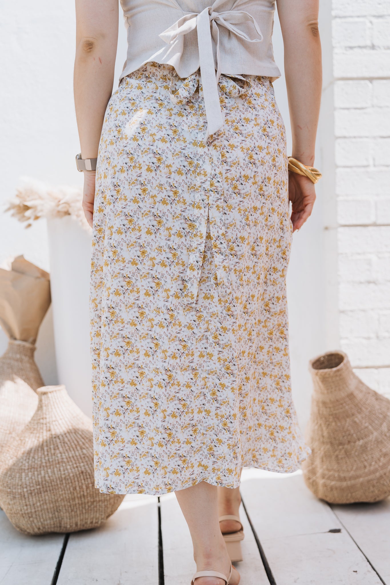 Wrap Skirt Mustard