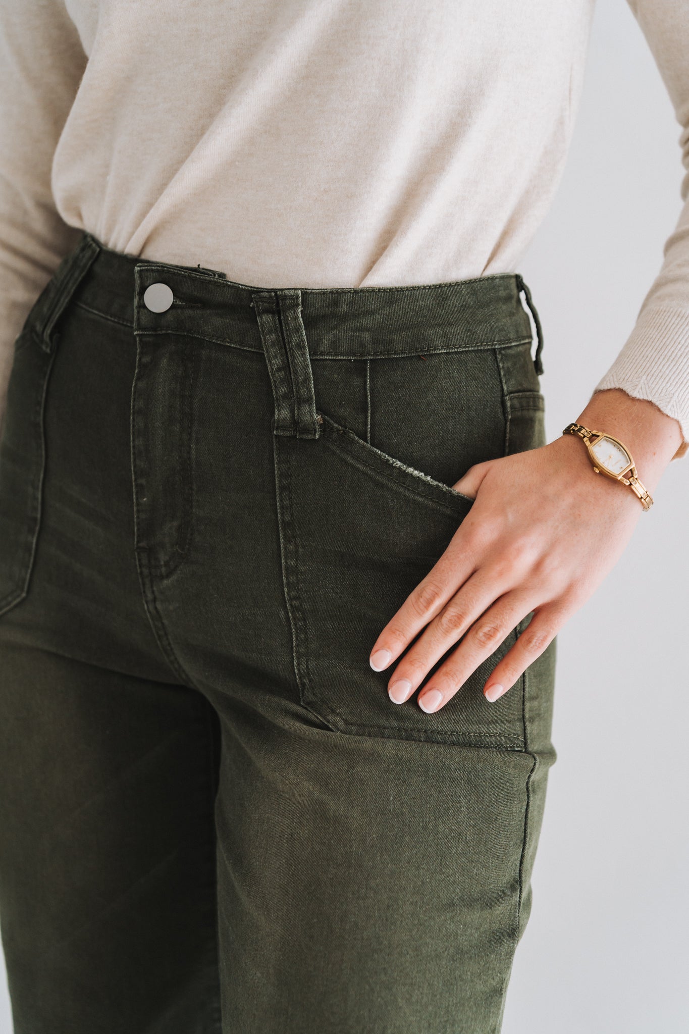 Army Green Denim