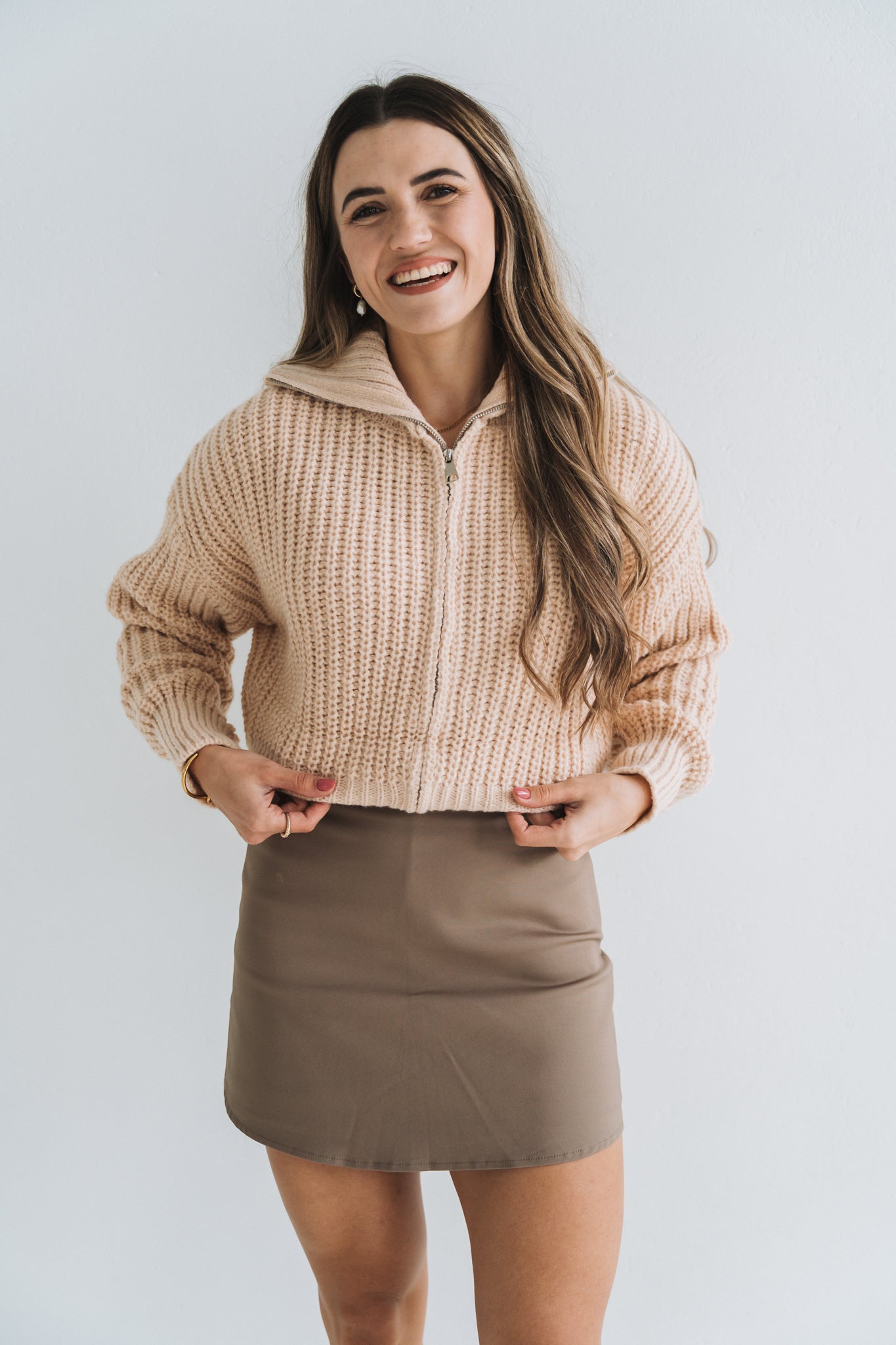 Cozy Zip Jacket Cream