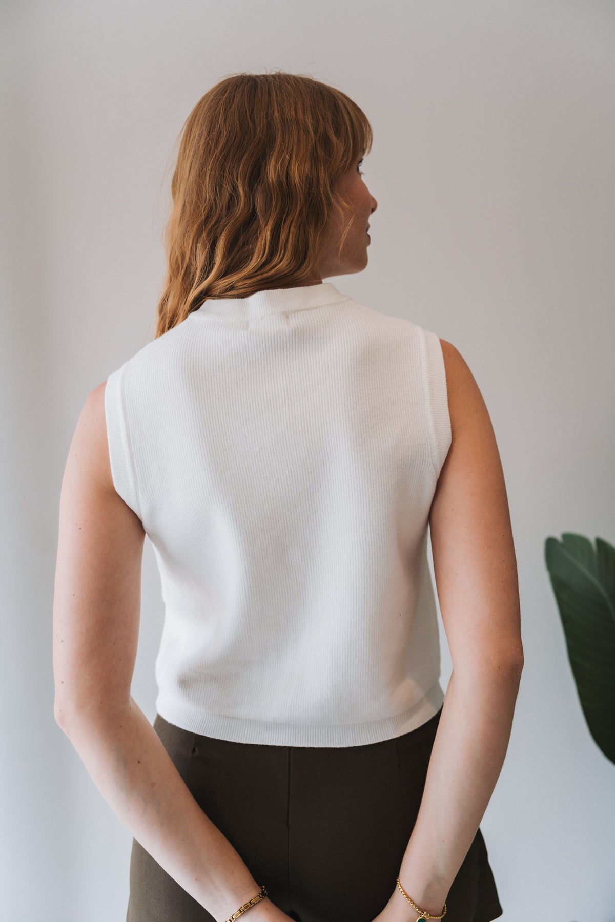 Mona Waistcoat White | One Size / Fits 30-34