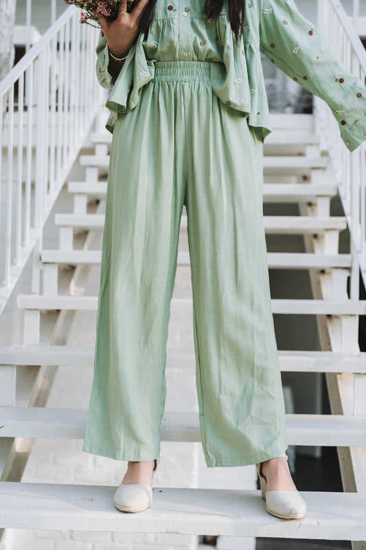 Lino Set Pant Mint | One Size / Fits 30-34