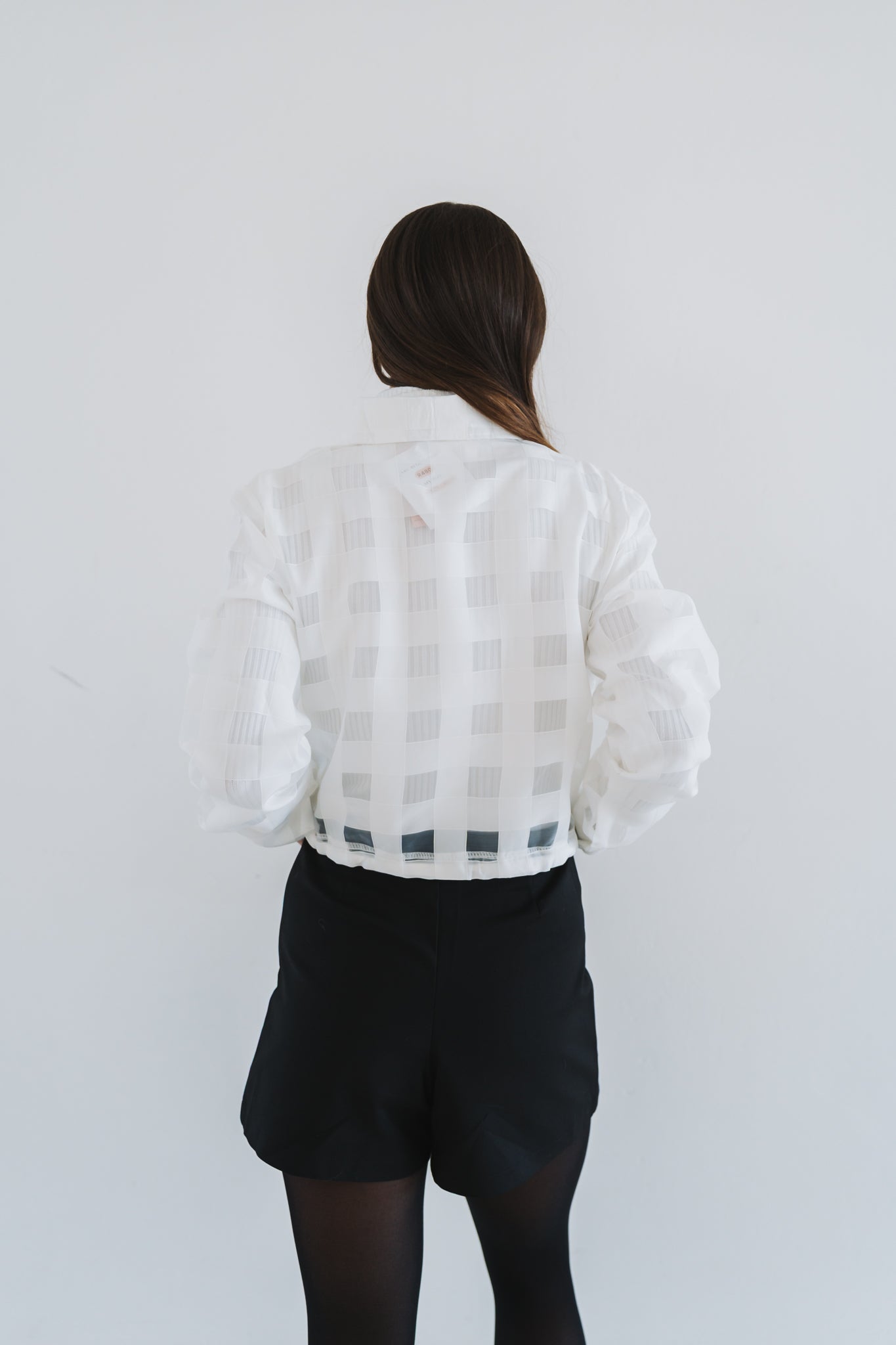 Square  Blouse White | One Size / Fits 30-32