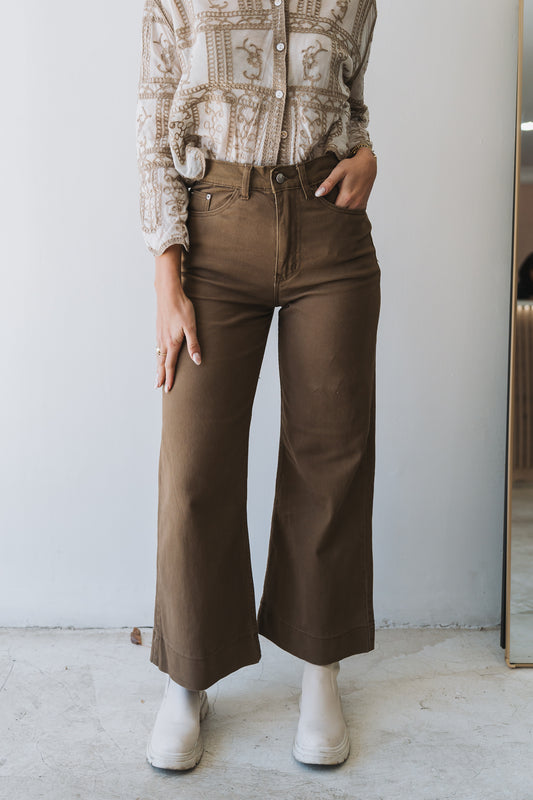 Wide Leg Trouser Brown