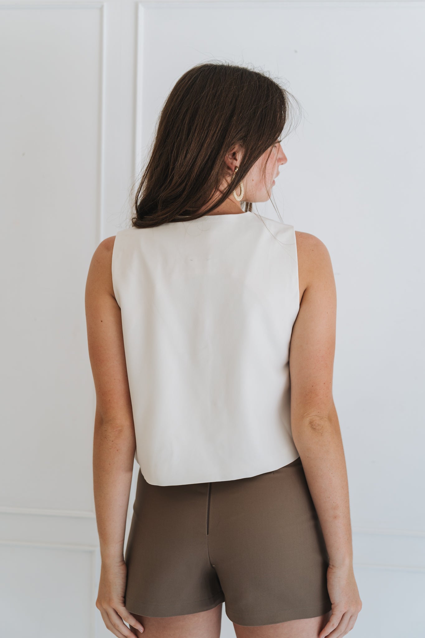 Office Waistcoat Cream