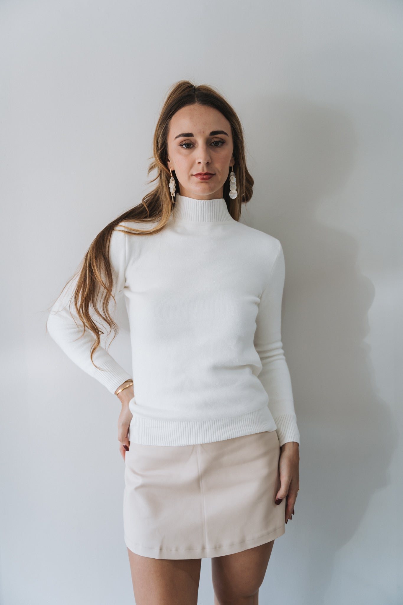 Winter Polo Knit White | One Size / Fits 30-34