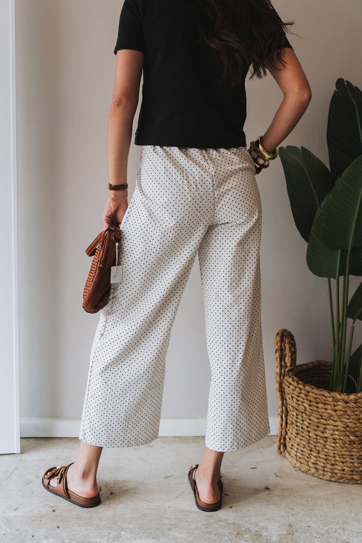 Polka Trouser White  | One Size / Fits 30-34