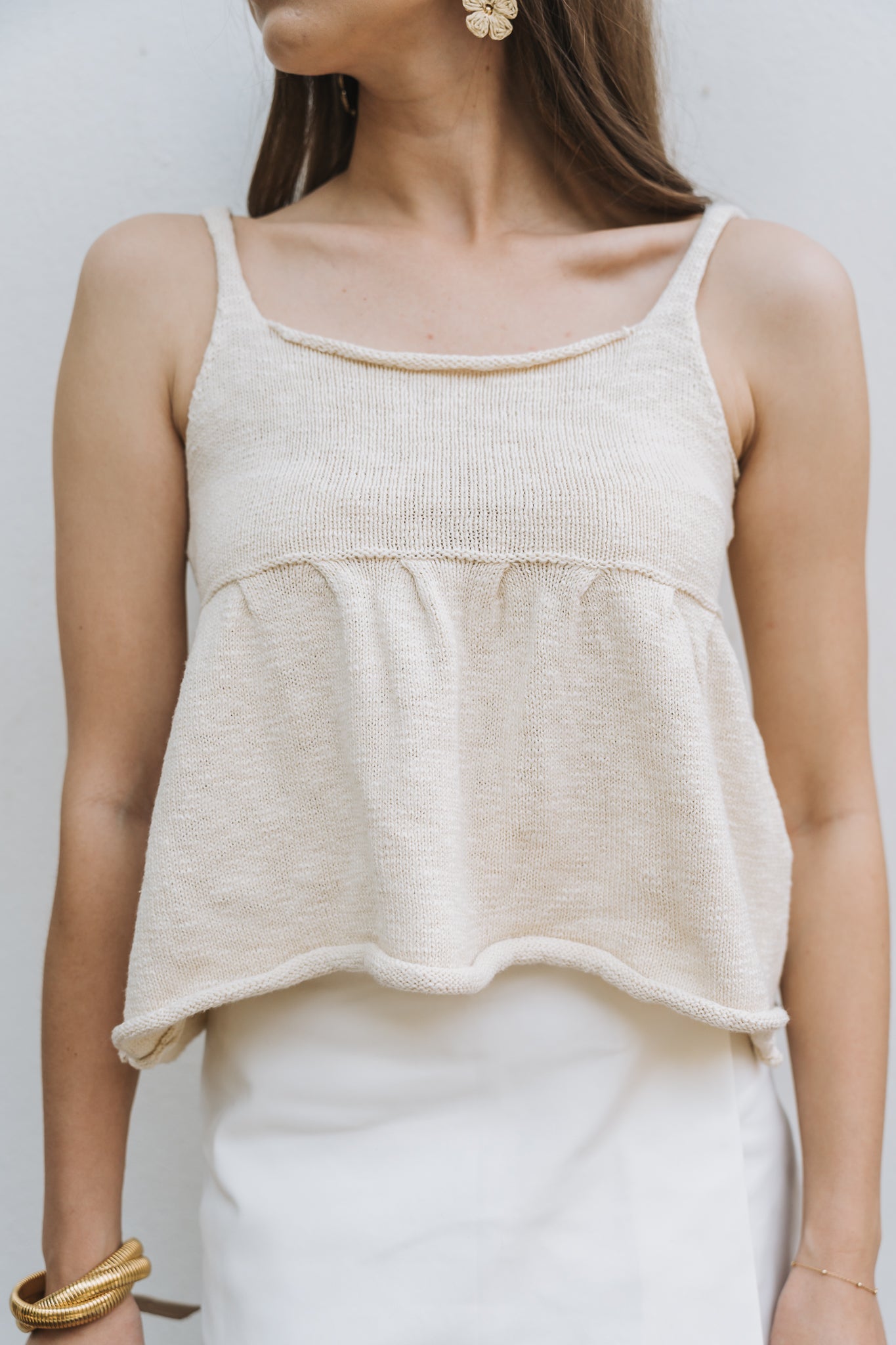 Knit Top Cream