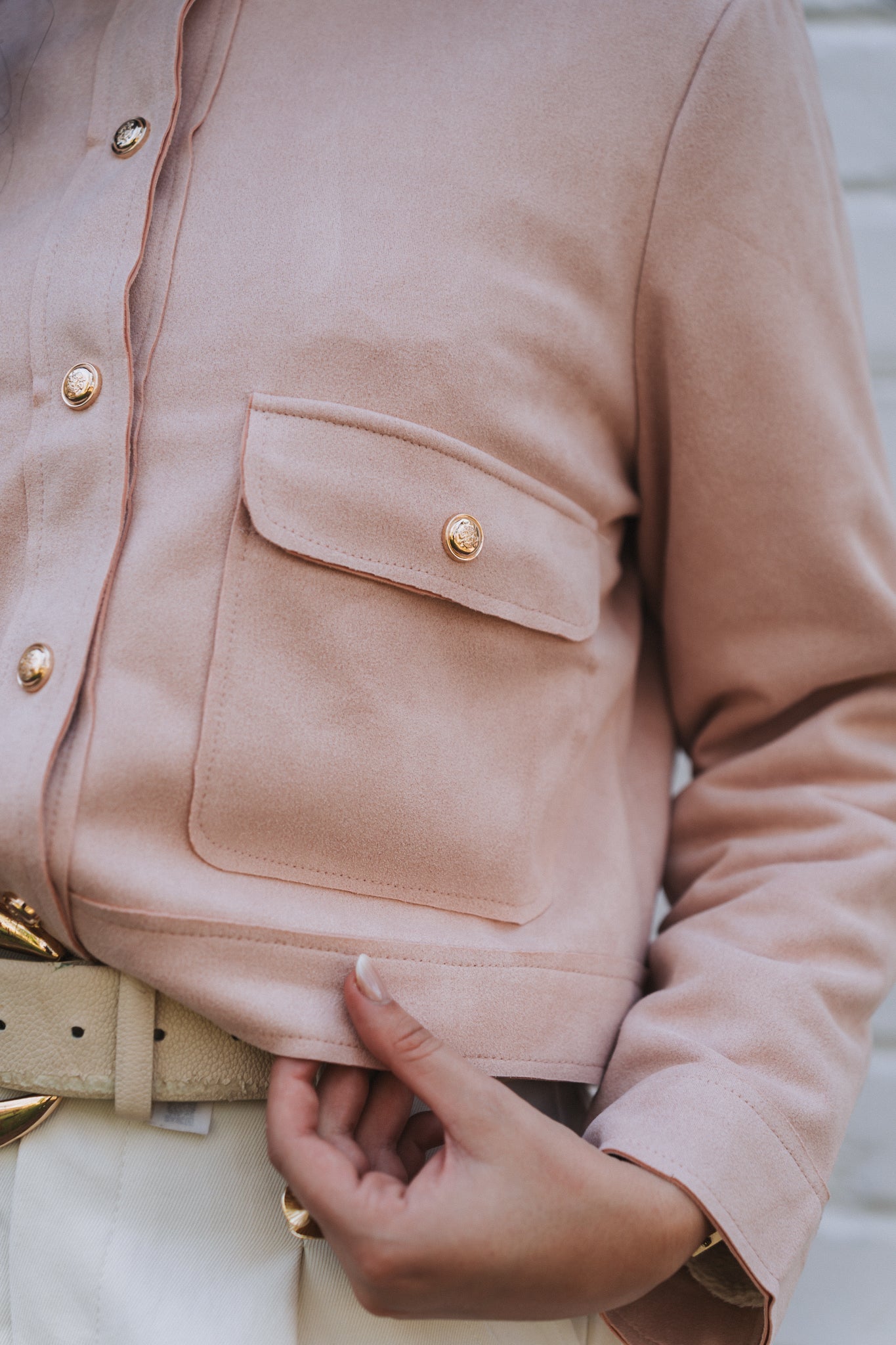 Velvet Jacket Pink | One Size / Fits 30-34