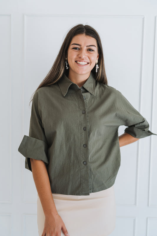 Mary Blouse Charcoal